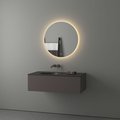 Зеркало круглое Evoform Ledshine, d70см, с LED-подсветкой 18W и сенсорным выключателем, тёплый белый свет BY 2654