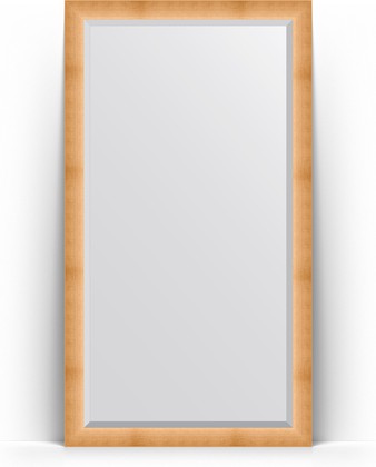Зеркало Evoform Exclusive Floor 1110x2010 пристенное напольное, с фацетом, в багетной раме 87мм, травлёное золото BY 6156