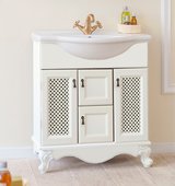 Тумба c раковиной Alligator Mebel Валенсия, 75см, решётка, бежевый vtr75beige/rd75