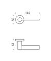 Ручка дверная Colombo Tool, d50, хром матовый MD11RSB cromat