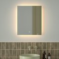 Зеркало с фацетом Defesto Glow 50x60, LED подсветка, сенсорный выключатель, тёплый белый свет DF 2513S