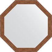 Зеркало Evoform Octagon 640x640 в багетной раме 51мм, сухой тростник BY 3962