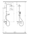 Душевая система Hansgrohe Vernis Blend Showerpipe 240 1jet EcoSmart с термостатом, матовый чёрный 26428670