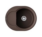 Кухонная мойка Omoikiri Sakaime 60E-DC с крылом, Tetogranit, тёмный шоколад 4993205