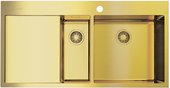 Кухонная мойка с крылом, чаша справа, светлое золото Omoikiri Akisame 100-2-LG-R 4973090