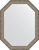 Зеркало Evoform Polygon 550x700 в багетной раме 56мм, виньетка состаренное серебро BY 7026