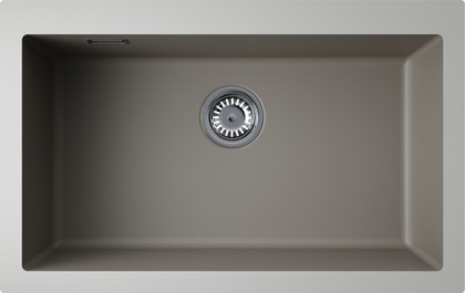 Кухонная мойка Omoikiri Omishima 76-U DG Matt Natceramic, подстольный монтаж, dust grey матовый 4997571