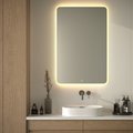 Зеркало с матированием и LED-подсветкой Defesto, 38W, 80x120см, сенсорный выключатель, тёплый белый свет DF 3820S
