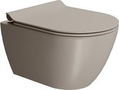 Унитаз подвесной GSI Pura 500, Swirlflush, с креплением FISR5, Tortora matt серо-бежевый матовый 8816FR505
