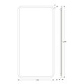 Зеркало с матированием и LED-подсветкой Defesto, 34W, 60x120см, без выключателя, тёплый белый свет DF 3818