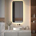 Зеркало с окантовкой Defesto Aura 60x120, LED подсветка, ИК-выключатель, тёплый белый свет DF 2978R