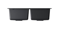 Кухонная мойка Omoikiri Bosen 80-2 BL, две чаши, чёрный 4993836