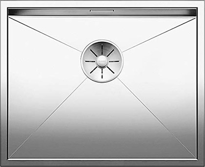 Кухонная мойка Blanco Zerox 500-IF, отводная арматура, полированная сталь 521588
