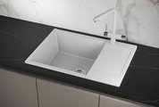 Кухонная мойка Granula Estetica ES-7003, 700x500, с крылом, кварц, Арктик 7003, АРКТИК