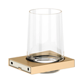 Держатель стакана Keuco Edition 11, в комплекте с хрустальным стаканом, латунь шлифованная 11150 259000