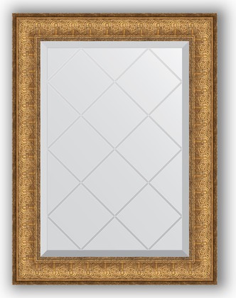 Зеркало Evoform Exclusive-G 540x710 с гравировкой, в багетной раме 73мм, медный эльдорадо BY 4008