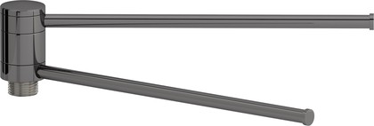 Полотенцедержатель Сунержа поворотный 250, для полотенцесушителя, чёрный хром 01-2003-0250