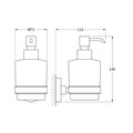 Дозатор для жидкого мыла ArtWelle Harmonia настенный, стекло, хром HAR 015