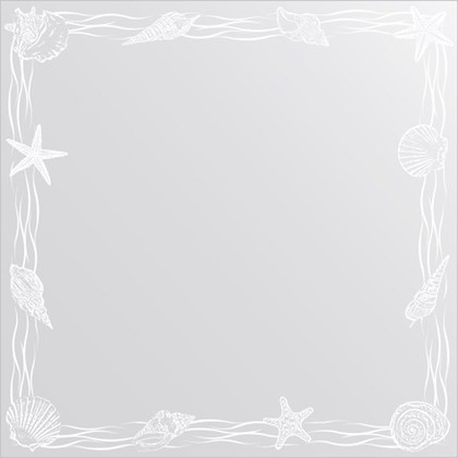 Зеркало для ванной FBS Artistica с орнаментом 60x60см CZ 0767