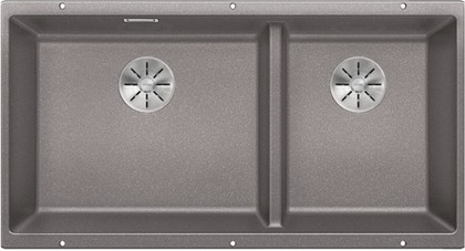 Кухонная мойка Blanco Subline 480/320-U, отводная арматура, алюметаллик 523586