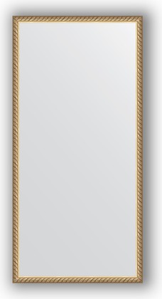 Зеркало Evoform Definite 480x980 в багетной раме 26мм, витая латунь BY 0703