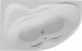 Ванна акриловая Aquatek Вега, 170x105, левая, фронтальный экран, вклеенный каркас VEG170-0000073