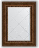 Зеркало Evoform Exclusive-G 720x950 с гравировкой, в багетной раме 120мм, состаренная бронза с орнаментом BY 4128