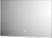 Зеркало с фацетом Defesto Glow 60x40, LED подсветка, сенсорный выключатель, тёплый белый свет DF 2512SH