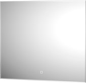 Зеркало с фацетом Defesto Glow 70x60, LED подсветка, сенсорный выключатель, тёплый белый свет DF 2516SH