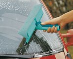 Щётка для мытья окон с телескопической ручкой и шарниром, 28см Leifheit COMFORT 51010