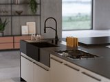 Смеситель для кухни Omoikiri Makkari 2 Plus-SB C выдвижной излив, подключение фильтра, хром, чёрный 4994493