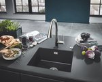 Кухонная мойка Grohe K700 композитная, с 2 чашами, 900x500мм, серый гранит 31658AT0