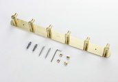 Планка с 6 крючками Aquatek Европа, шлифованное золото AQ4124BG