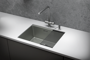 Кухонная мойка Granula Kitchen Space KS-6045U, 600x445, универсальный монтаж, нержавеющая сталь, Сталь матовая 6045U, СТАЛЬ МАТОВАЯ