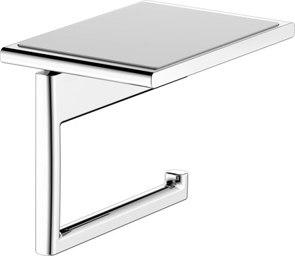 Держатель для туалетной бумаги Keuco Actis с полкой, хром 13573 010000