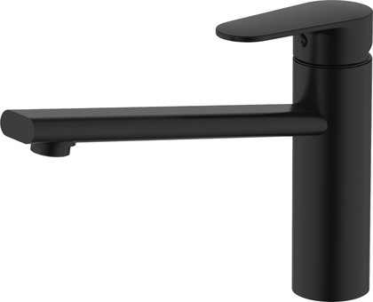 Смеситель для кухни Aquatek Ника, средний излив, матовый чёрный AQ1880MB