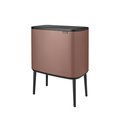 Мусорный бак Brabantia Bo Touch Bin 11+23л, двухсекционный, светло-коричневый 234064