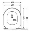 Сиденье для унитаза Haro Banoca, быстросъёмное, микролифт 532430