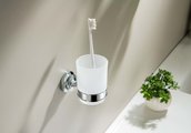 Стакан с держателем Aquatek Классик настенный, хром AQ4504CR