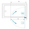 Шторка на ванну RGW SC-109 (H-1400) 700x1400, стекло прозрачное 6мм, хром 4111109107-11