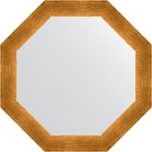 Зеркало Evoform Octagon 550x550 в багетной раме 59мм, травленое золото BY 3973