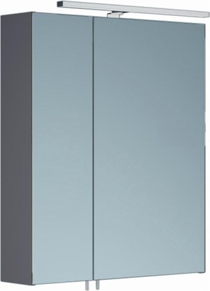Шкаф зеркальный со светильником, 2 двери 60x15x70см Verona Area+ AA601R