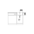 Кухонная мойка Blanco Andano 400-IF, отводная арматура, полированная сталь 522957