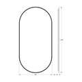Зеркало с окантовкой Defesto Aura 60x120, LED подсветка, без выключателя, нейтральный белый свет DF 2926