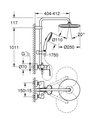 Душевая система Grohe Tempesta 250, смеситель для душа, хром 26673001
