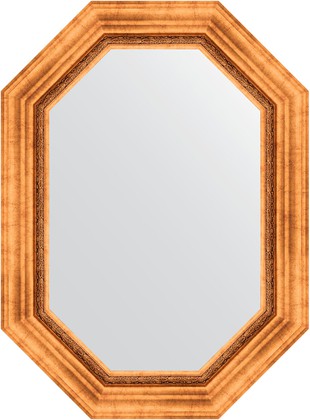 Зеркало Evoform Polygon 560x760 в багетной раме 88мм, римское золото BY 7161
