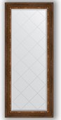 Зеркало Evoform Exclusive-G 660x1560 с гравировкой, в багетной раме 88мм, римская бронза BY 4148