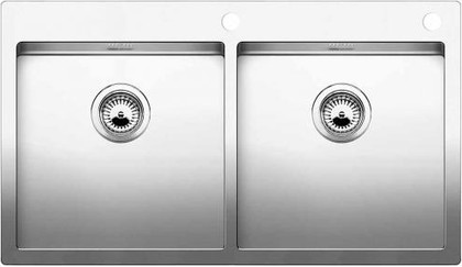 Кухонная мойка без крыла, с клапаном-автоматом, нержавеющая сталь зеркальной полировки Blanco Claron 400/400-IF/А 514206