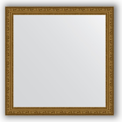 Зеркало Evoform Definite 740x740 в багетной раме 56мм, виньетка состаренное золото BY 3231