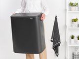 Мусорный бак Brabantia Bo Touch Bin 60л, тёмно-серый 233623